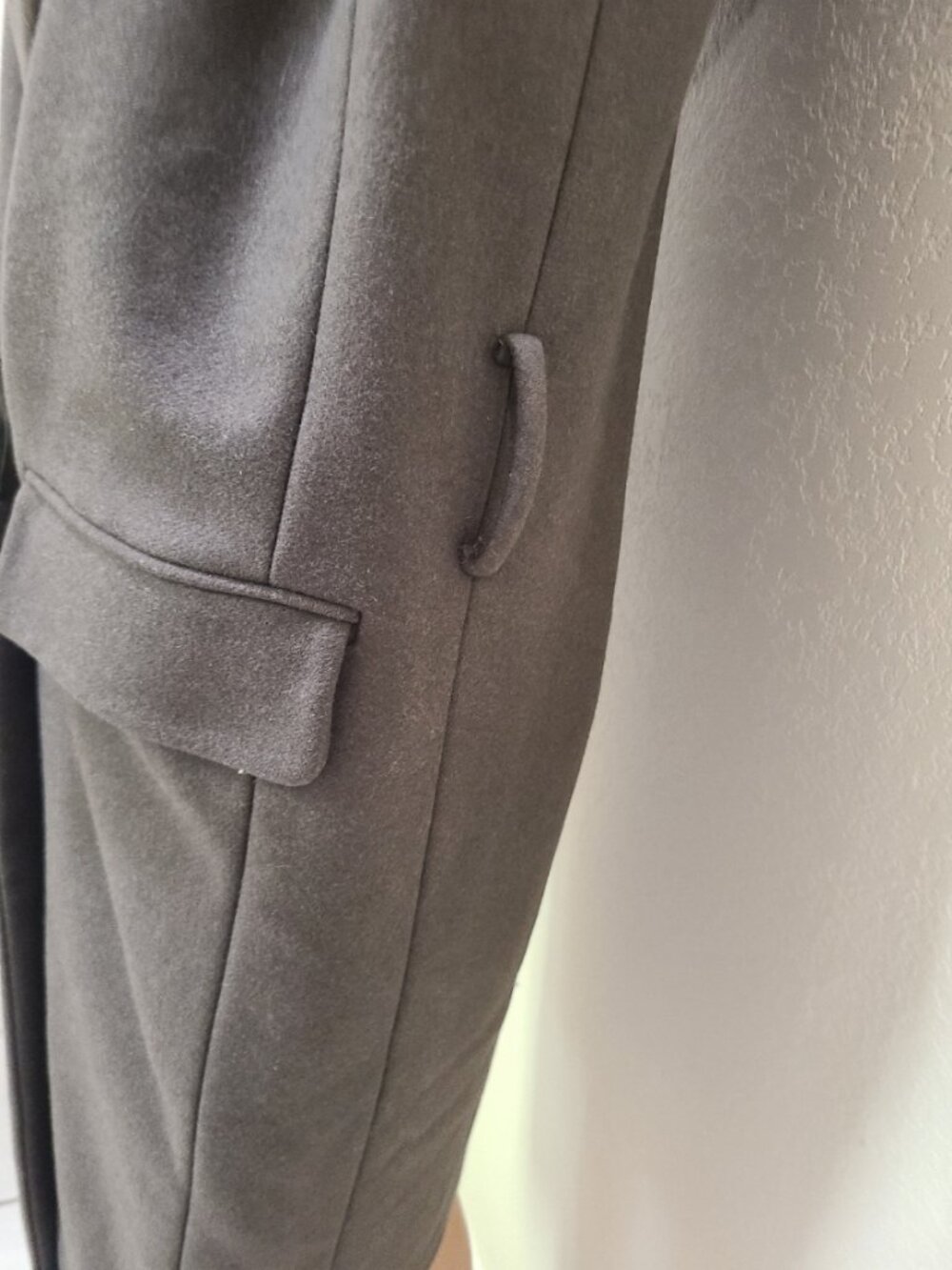 ALLSAINTS SCALA COAT OVERSIZED OVERCOAT HUGE DRAPED HOOD ITALIANWOOL BLEND sz XS - Picture 7 of 10